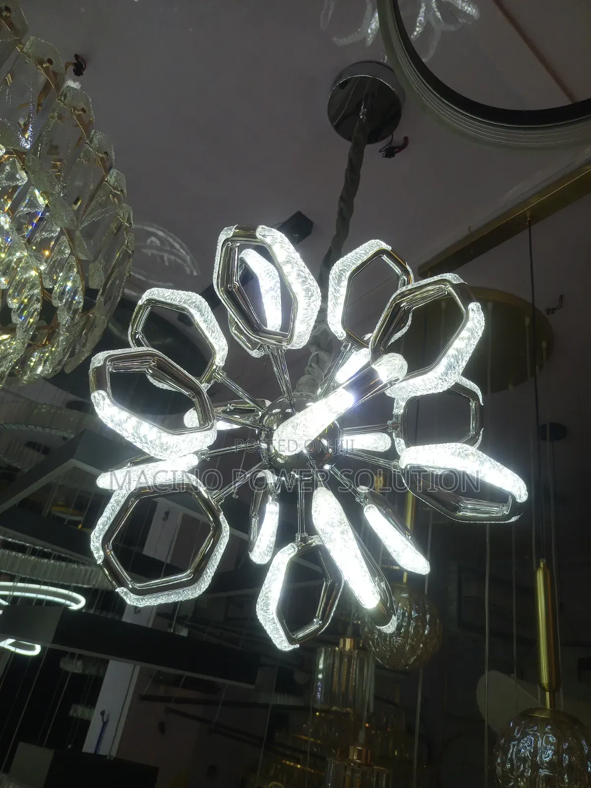 Customized Modern Chandelier Light Silver and Gold