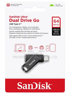 Sandisk Ultra Dual Drive Go – 64gb Usb Type-C Flash Drive