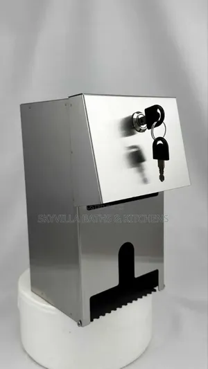 Lockable Stainless Steel Paper Roll Dispenser