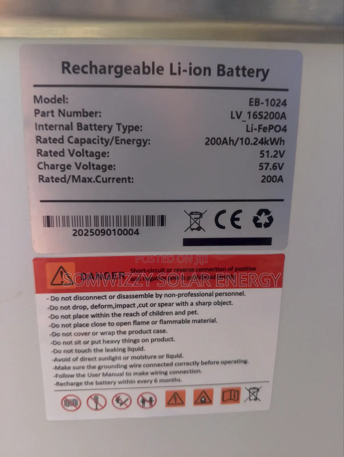 High Quality Luxsun 10kwh Lithium Battery 48v