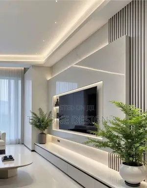 Tv Wall Console Design For Lounge / Interior Spaces