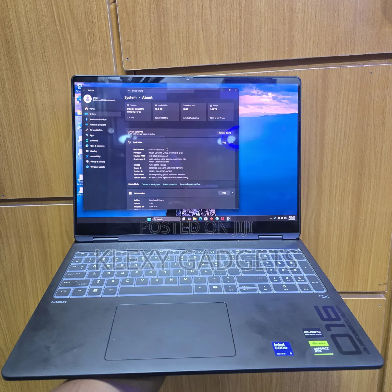 Laptop HP Omen Max 16 32GB Intel Core Ultra 9 SSD 2T