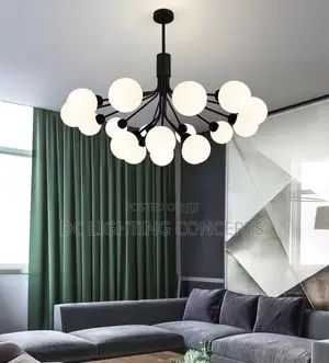 Nordic Postmodern Magic Bean Flower Bouquet Design Pendant Light