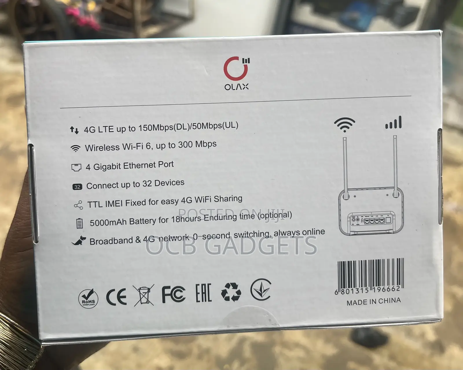 Olax Ax8pro Router