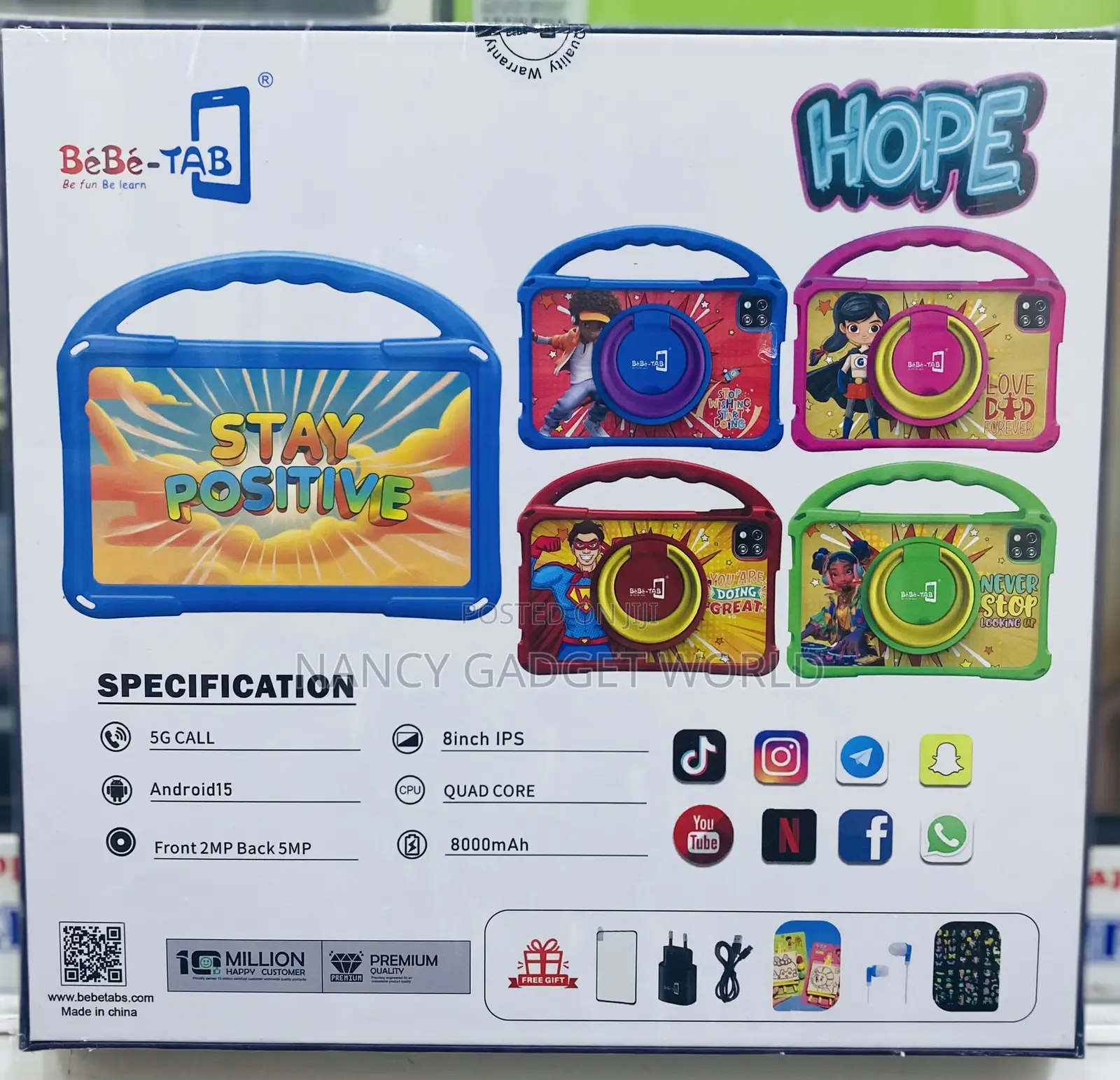 New Bebe Hope 256 GB Blue