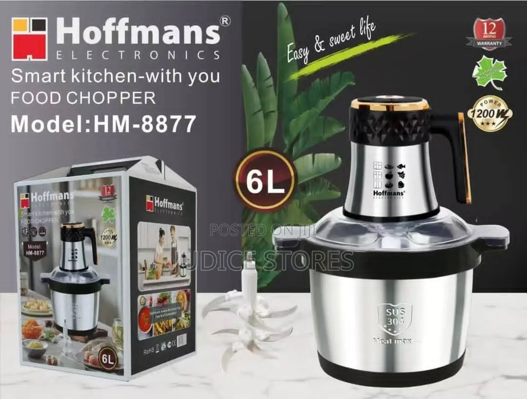 6l Hoffmans Hm-8877 Food Processor