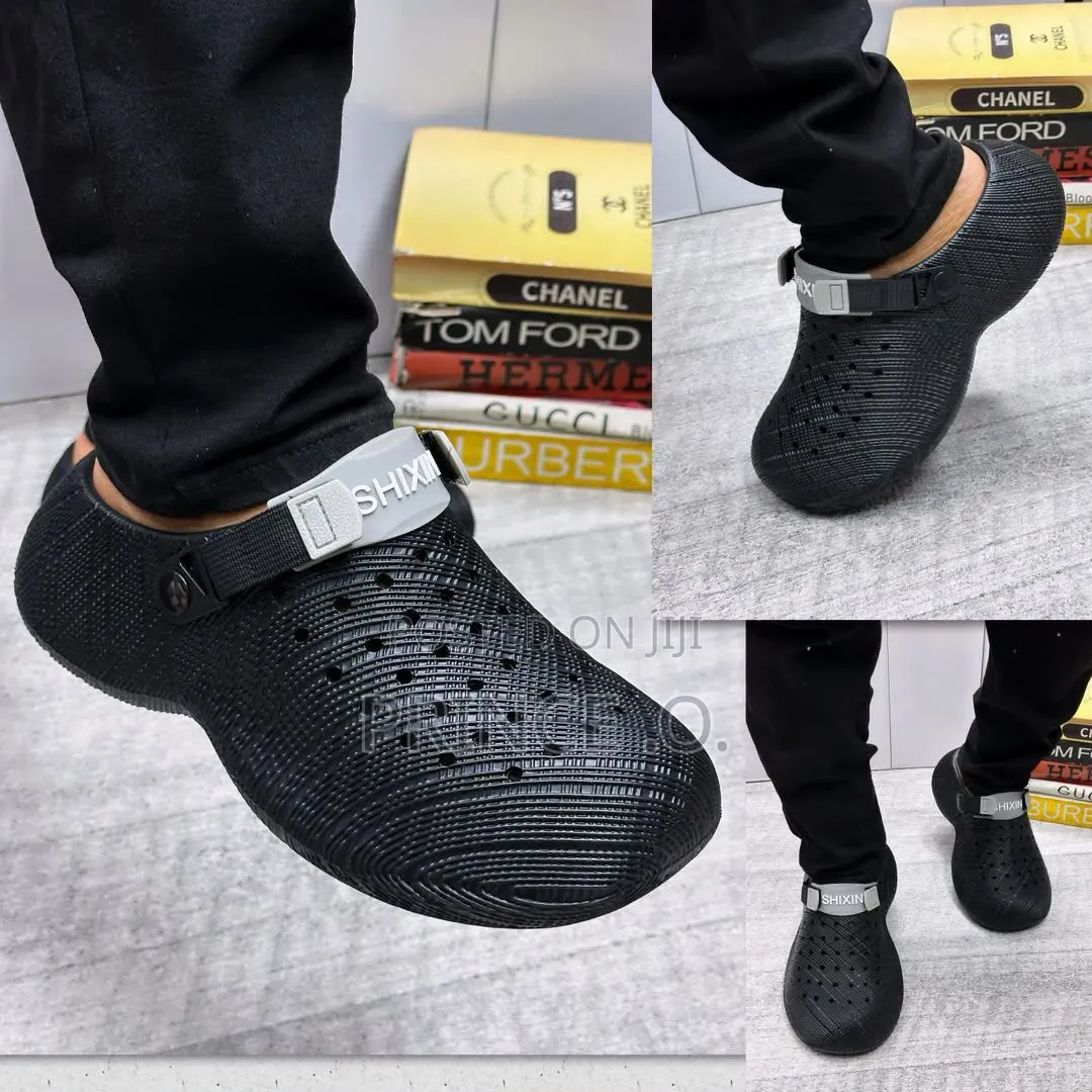 Fashioned Black Crocs