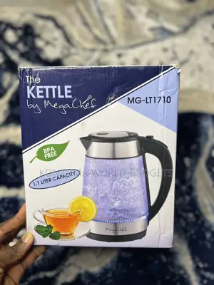 Megachef 1.7l Electric Glass Kettle | Bpa-Free | Led Light