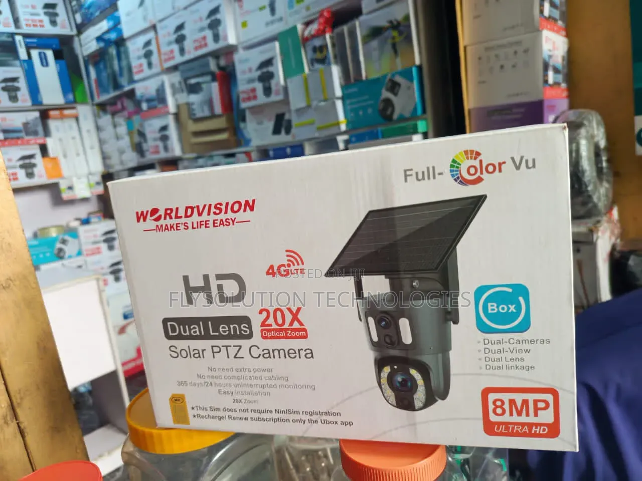 Worldvision 8mp 4g Dual Lens Solar PTZ Camera