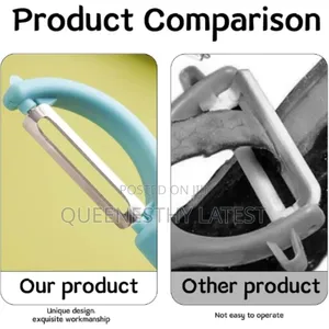 Premium Stainless Steel Peeler | Ultra-Sharp Fruit Veggie Trimmer