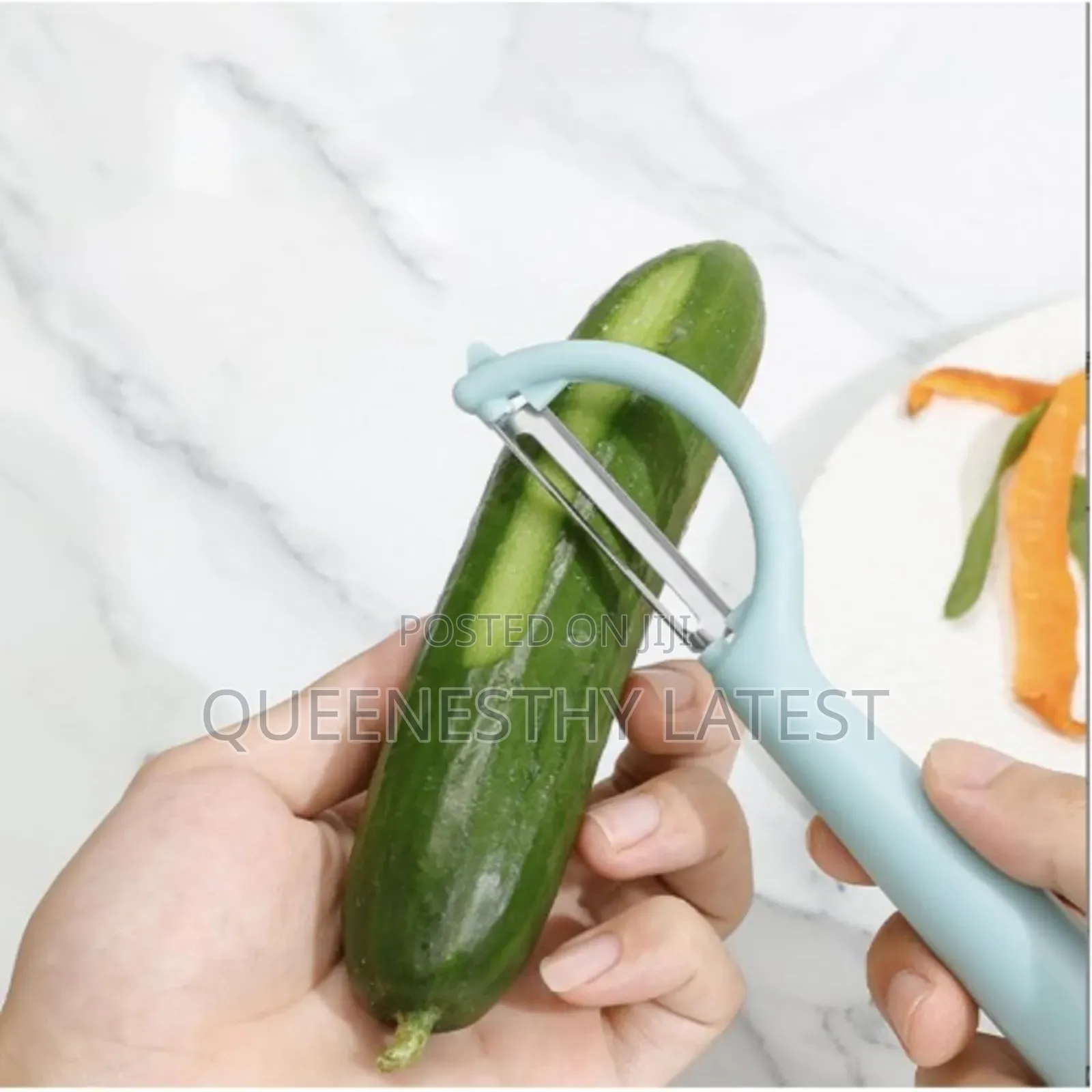Premium Stainless Steel Peeler | Ultra-Sharp Fruit Veggie Trimmer