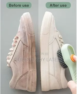 Automatic Liquid Dispensing Shoe Brush | Soft Bristle Cleaning Tool