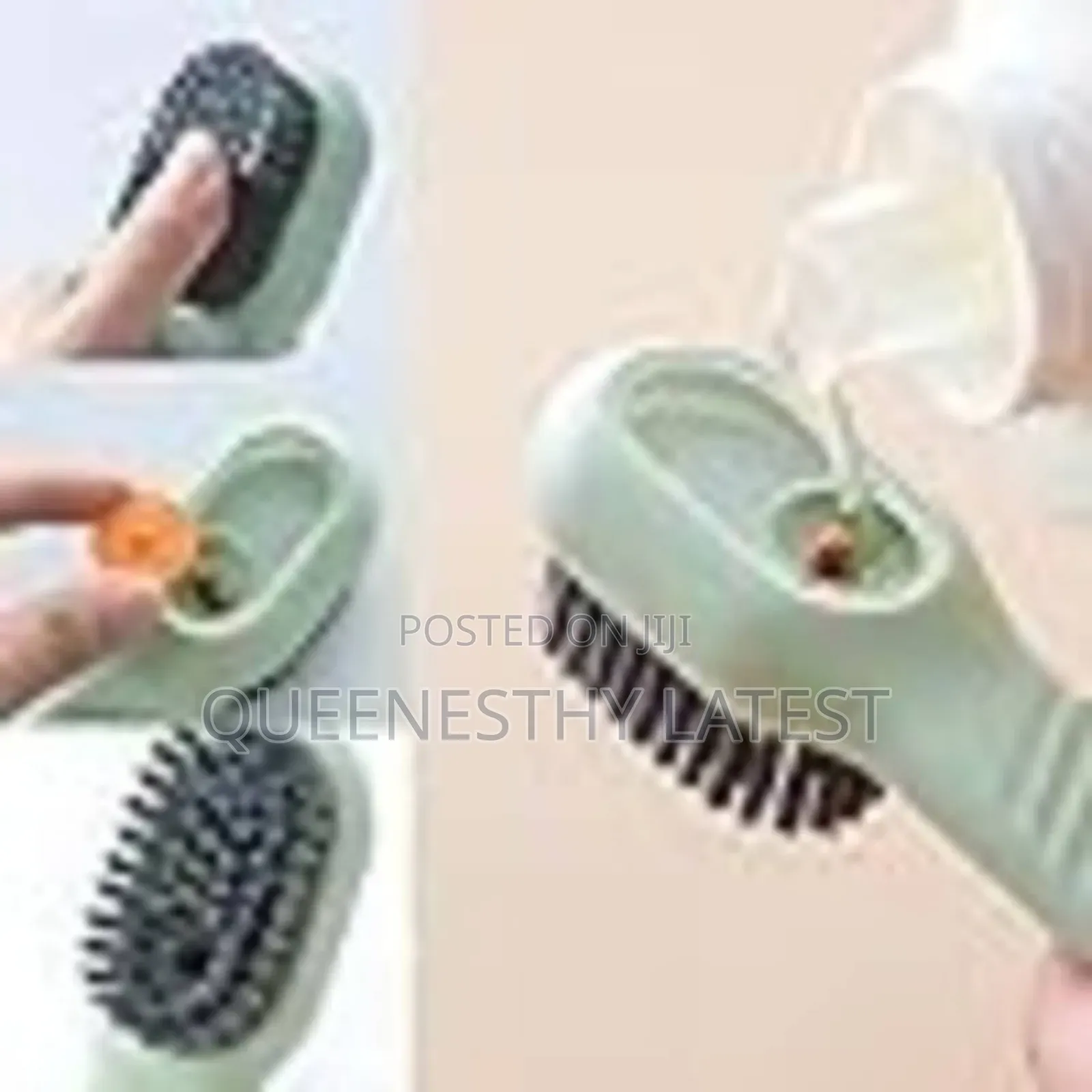 Automatic Liquid Dispensing Shoe Brush | Soft Bristle Cleaning Tool