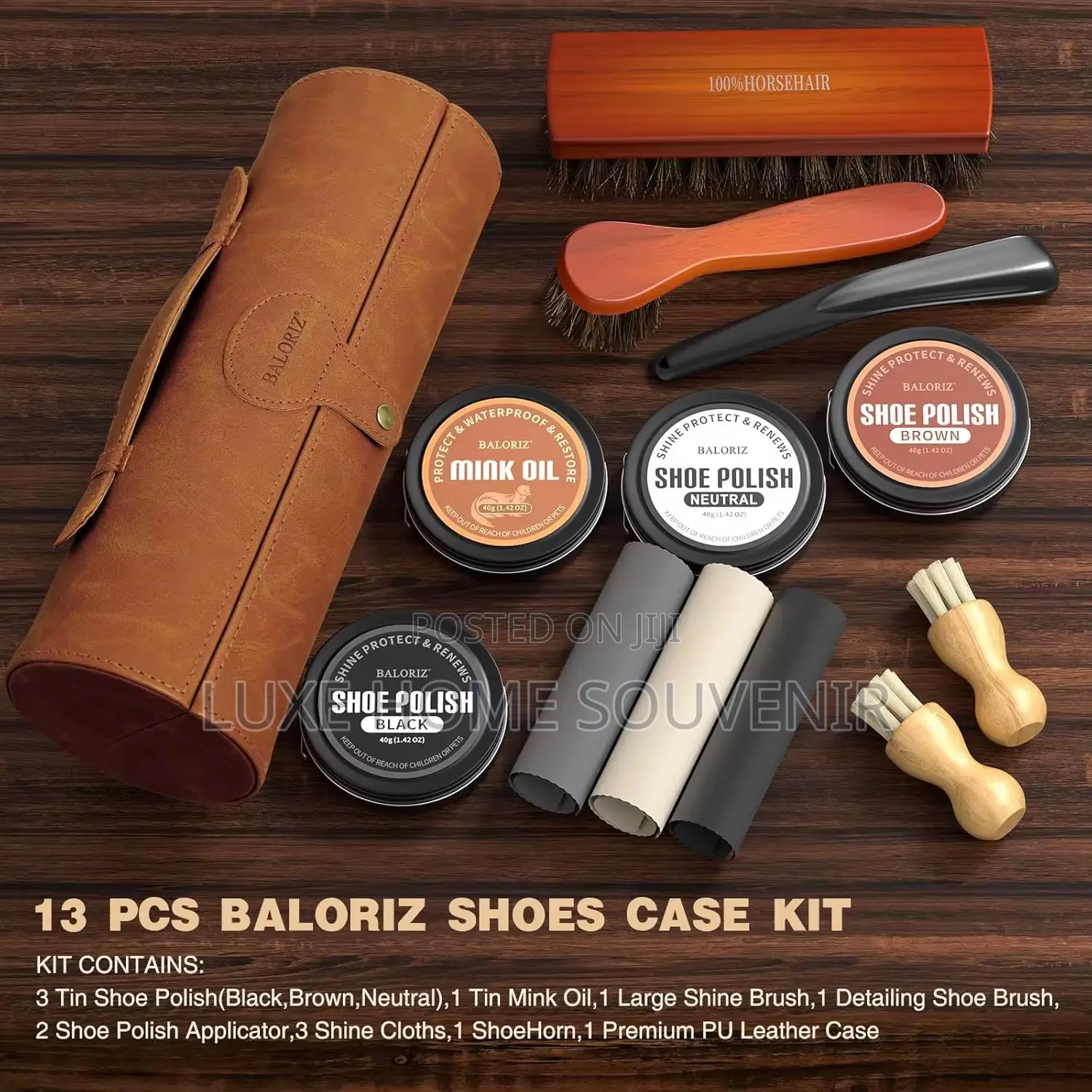 Leather Shoe Polish Set Kit