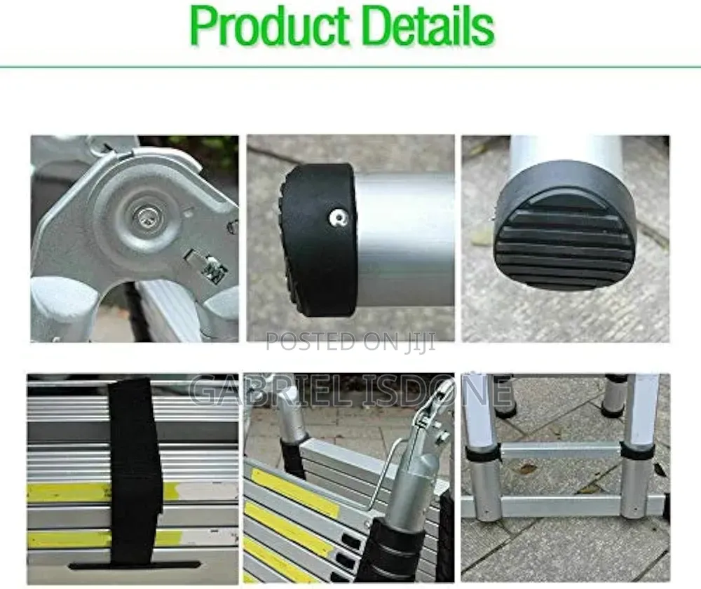 Ladders 5m, 2.5m + 2.5m Multifunction Folding Ladder