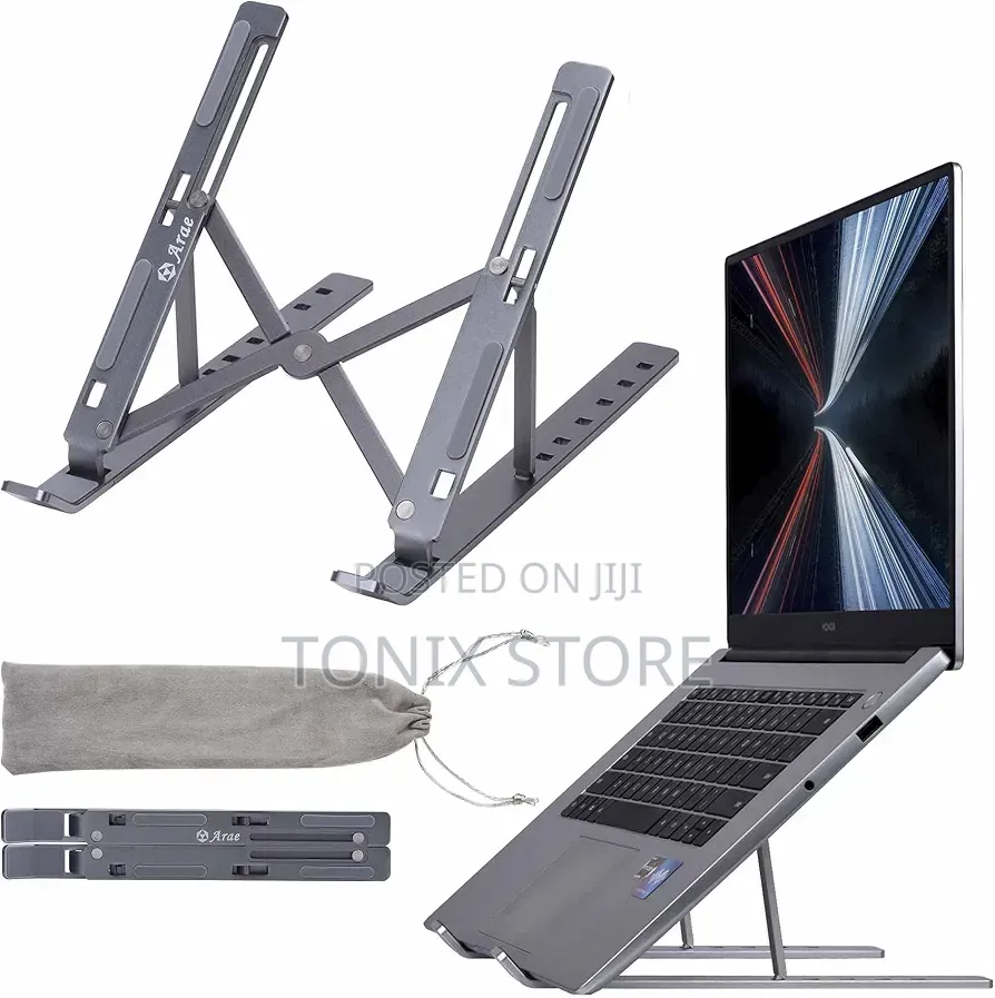 Foldable Metal Laptop Stand (Pocket-Sized)