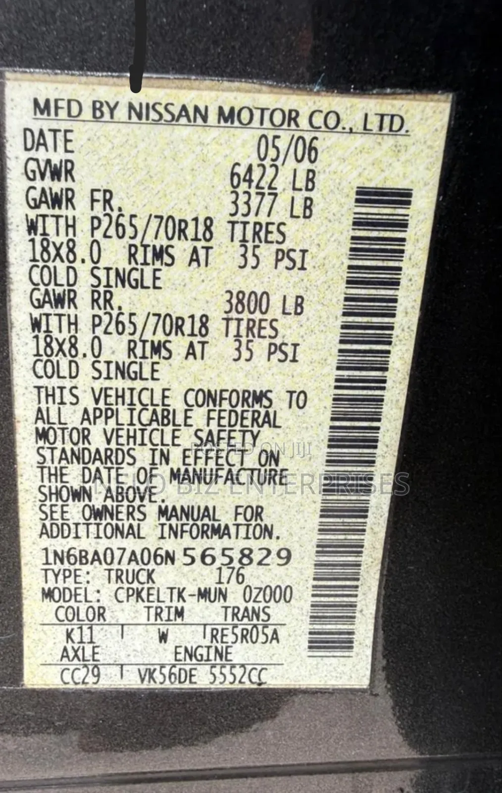 Nissan Titan 2006 Gray