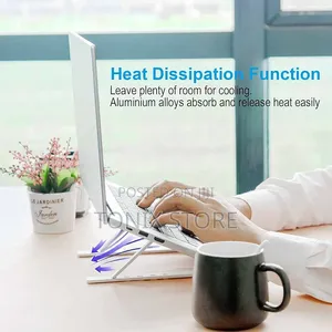 Foldable Metal Laptop Stand (Pocket-Sized)