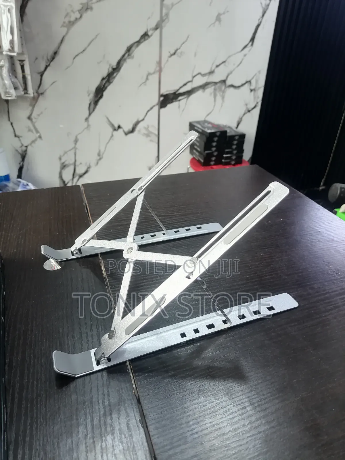 Foldable Metal Laptop Stand (Pocket-Sized)