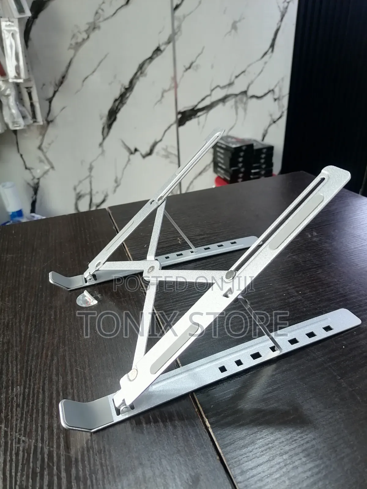 Foldable Metal Laptop Stand (Pocket-Sized)