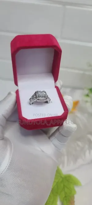 Titanium Silver Engagement Ring