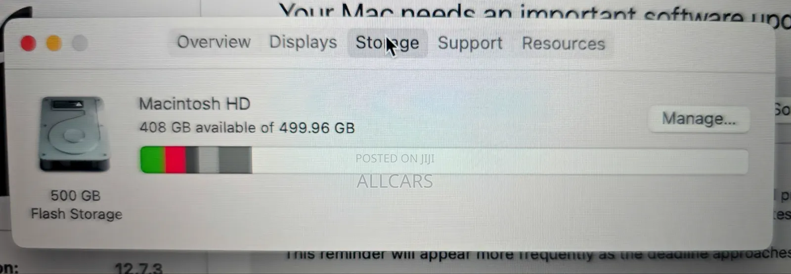 Laptop Apple MacBook Pro 2020 32GB Intel Core i7 SSD 500GB