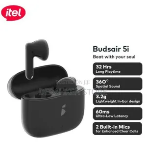 Itel Budsair 5i – Wireless Earbuds With Deep Bass 32h Playtime