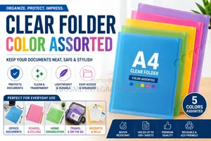 Clear Folder Color Assorted