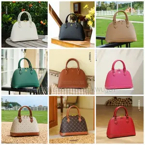 Authentic Versse Luxury Dome Handbag - Elegant Top-Handle Bowler Bag