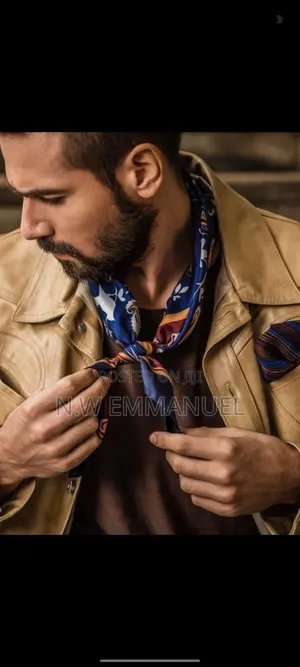 Luxury Men’S Neckerchief | Stylish Silk Feel Scarf | Classic Fashion