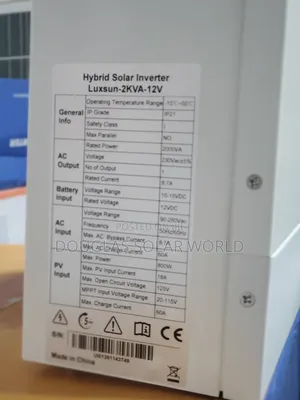 Luxsun 2kva 12v Hybrid Solar Inverter
