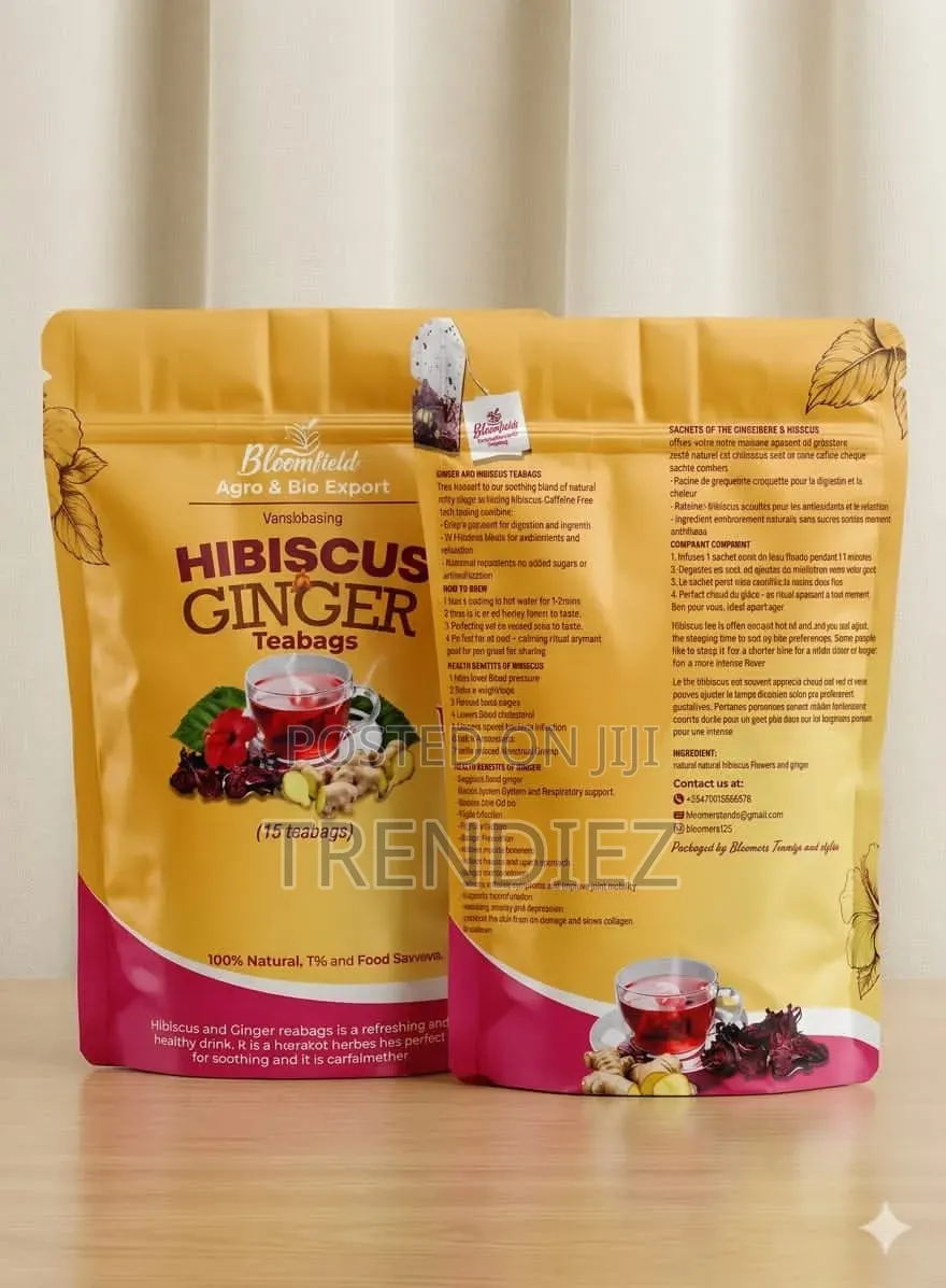 Hibiscus and Ginger Teabags