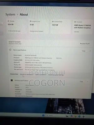 Laptop Alienware M18 R2 32GB AMD Ryzen 9 SSD 1T