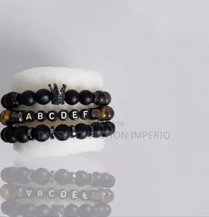 Customized Luxury Crown Stacked Beaded Bracelet