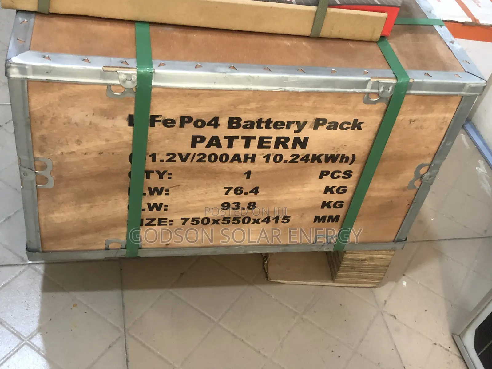 Pattern Solar Lithium Ion Battery
