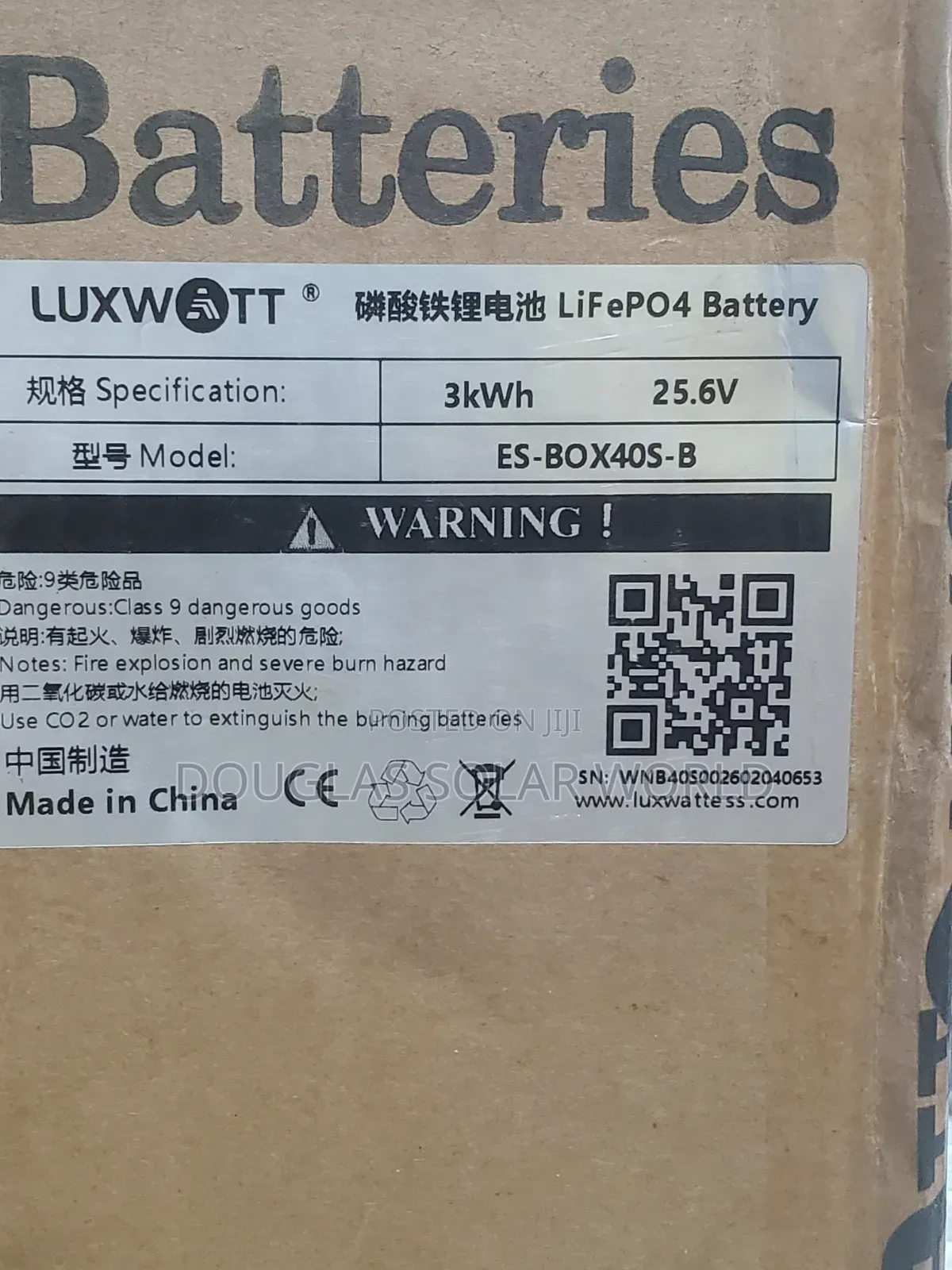 Luxwatt 3kwh 25.6v Lithium Battery