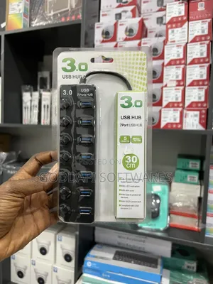 7-Port Usb 3.0 Hub High-Speed Adapter