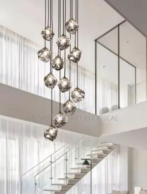 Modern Home Decor Led Lights Pendantlight Lampsforstaircasechandeliers