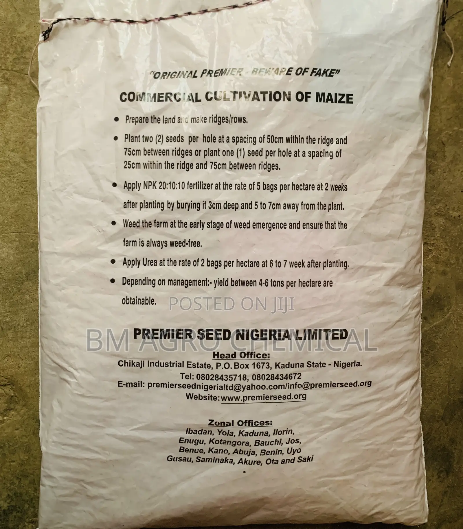 Maize Hybrid Seeds Premier Seed