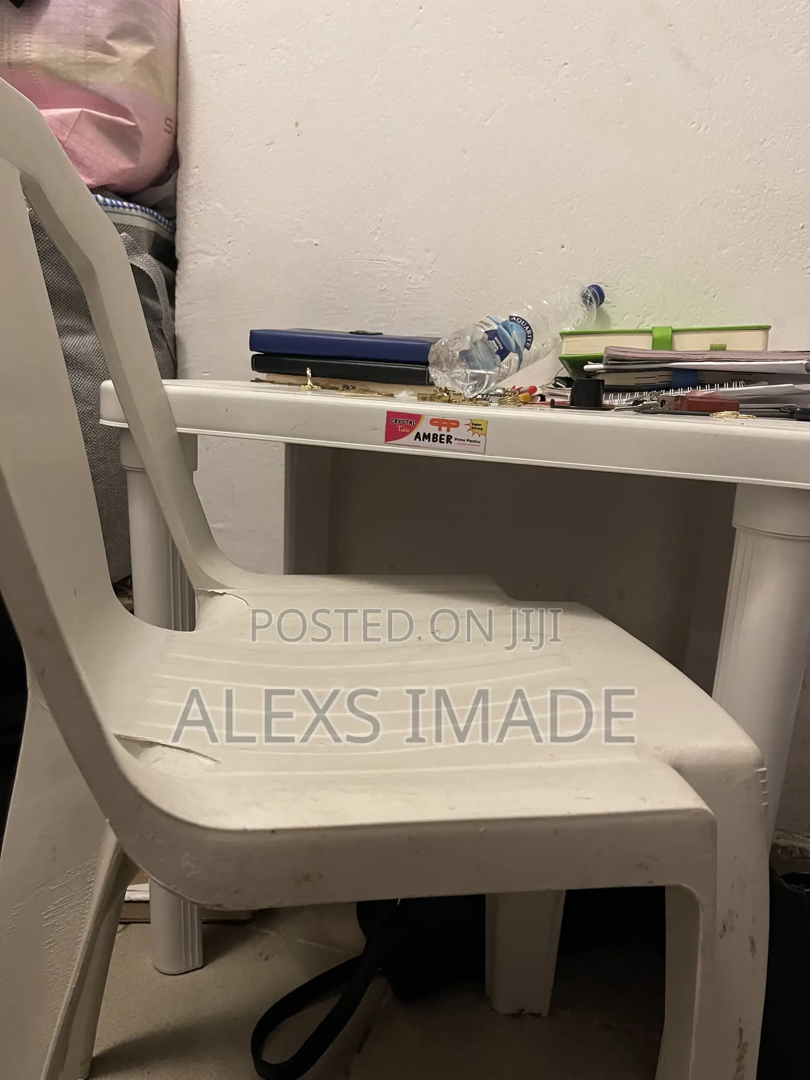 Plastic Table and Chaur