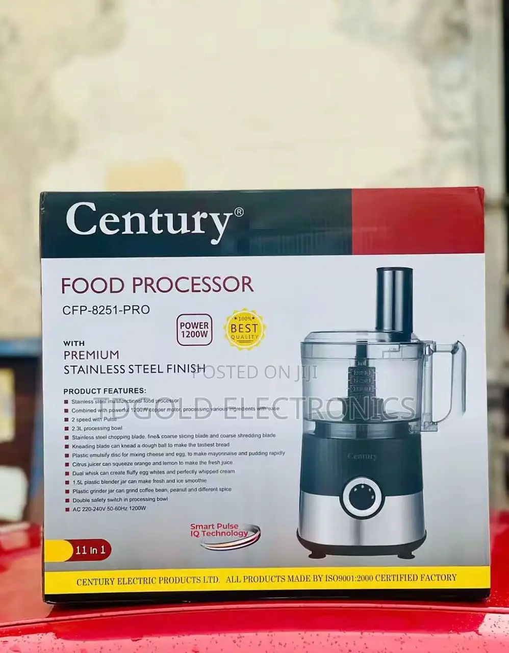 Century 11-in-1 Food Processor | Heavy Duty Kitchen Machine |