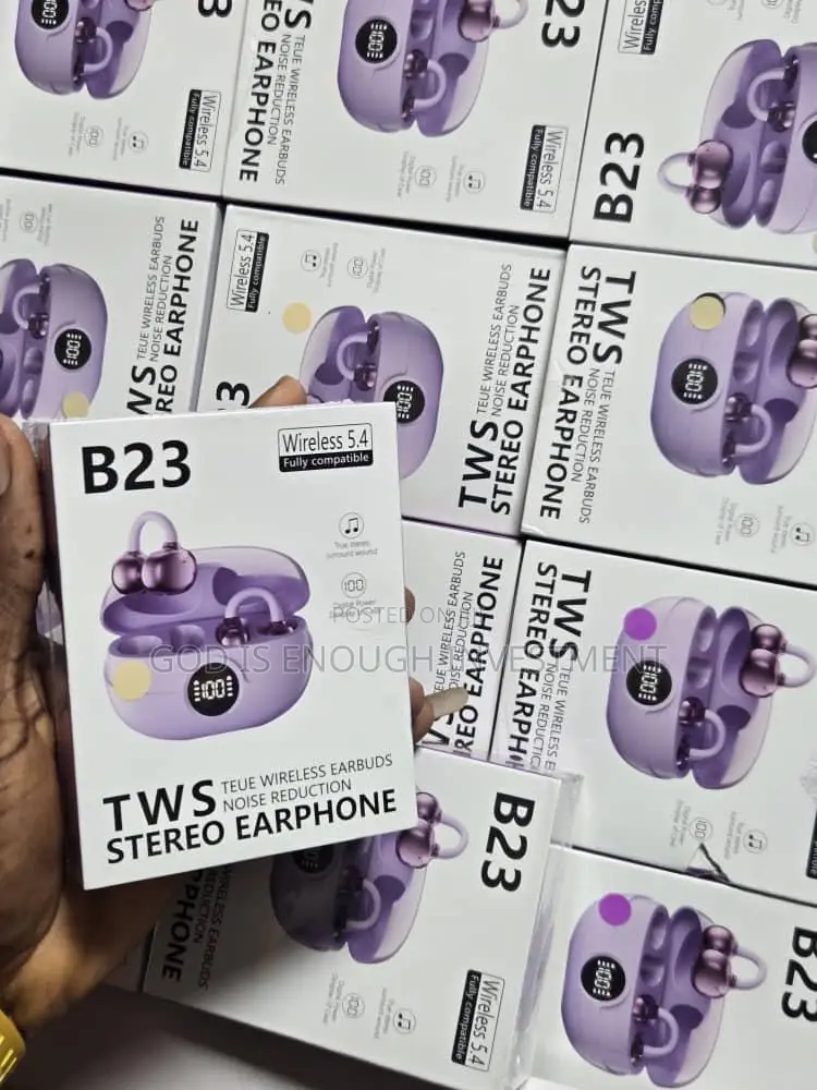 Clip Ear Ring Earpod With Noise Cancellation B23