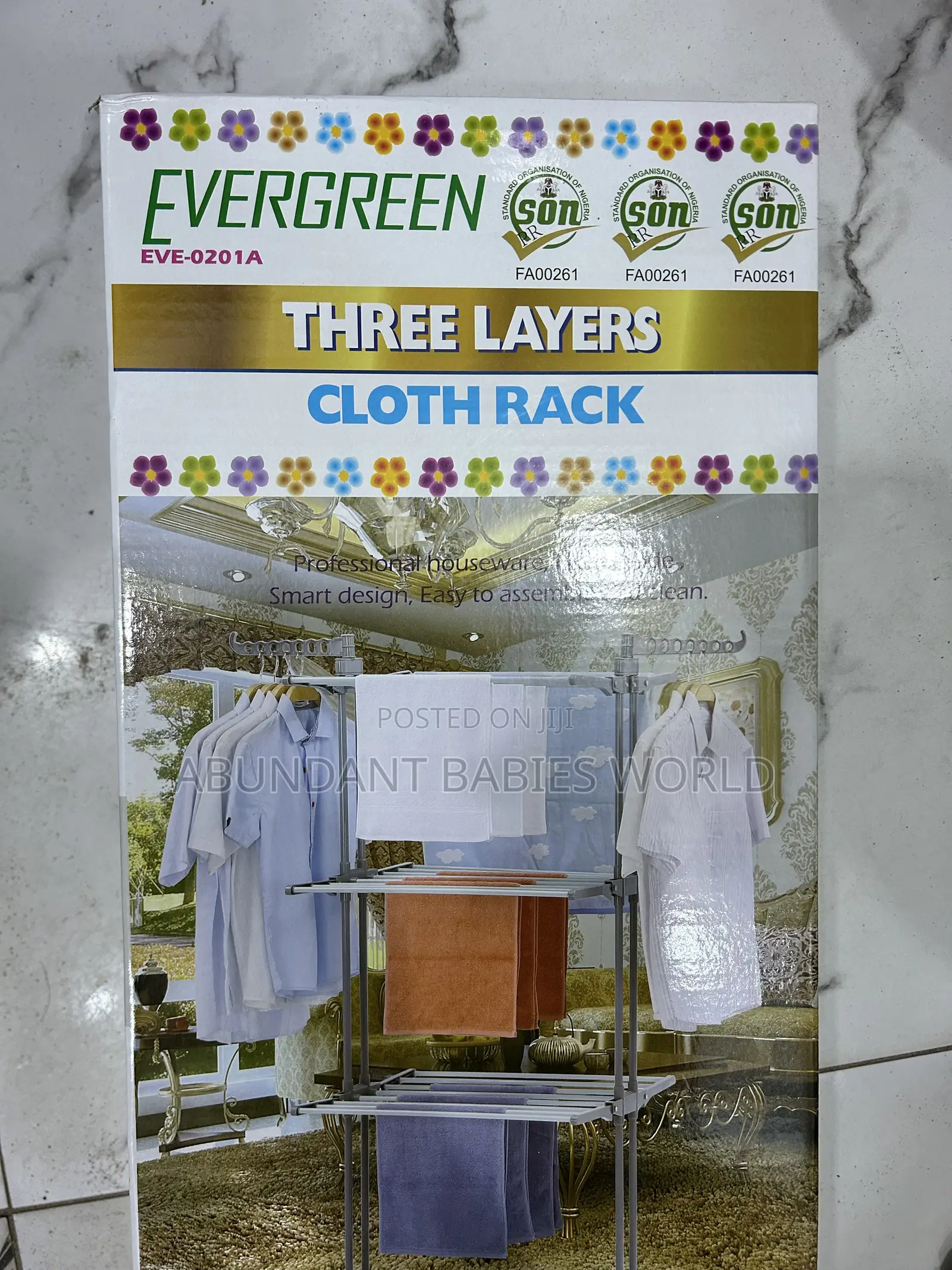 Evergreen 3 Layers Cloth Rack