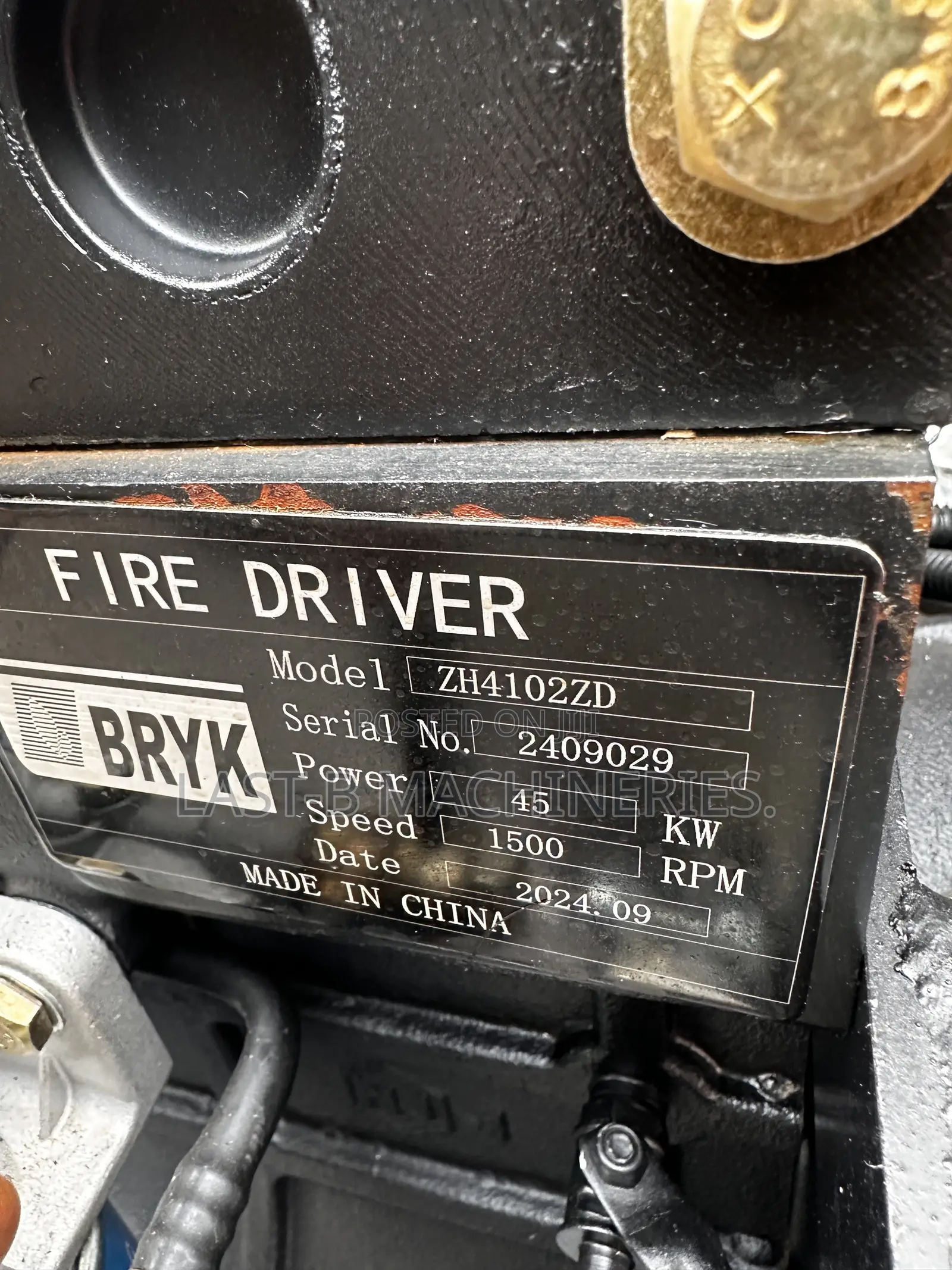 Perkins Engine Driven 6" X 6" Self-Prime Water Pump