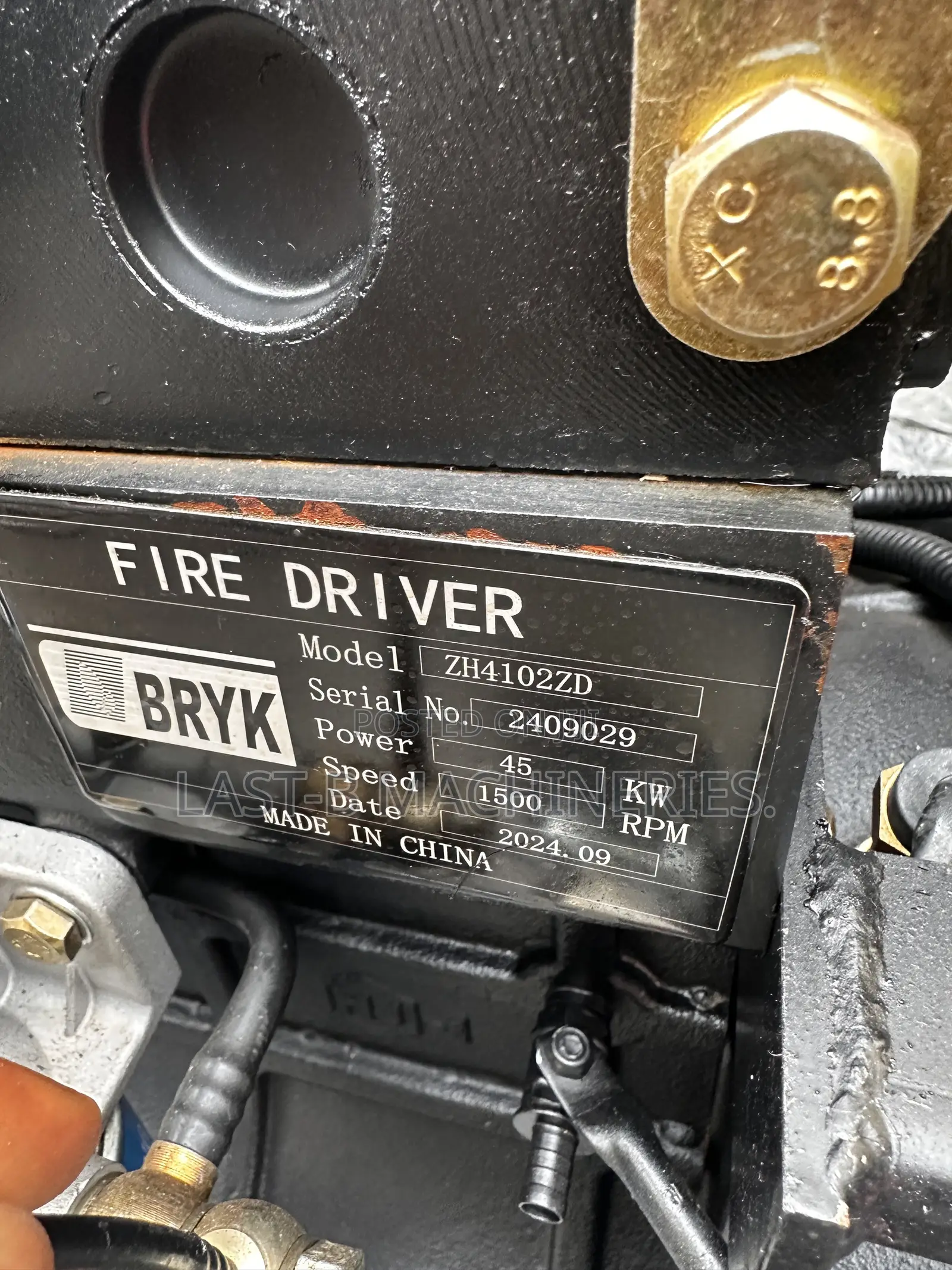 Perkins Engine Driven 6" X 6" Self-Prime Water Pump