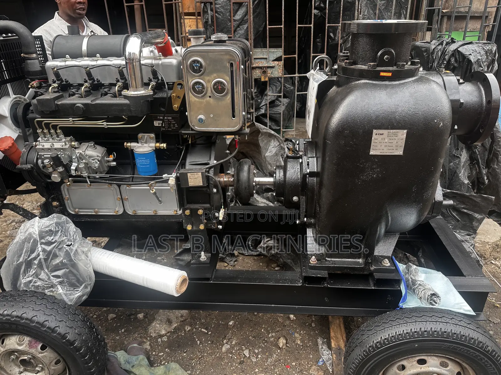 Perkins Engine Driven 6" X 6" Self-Prime Water Pump