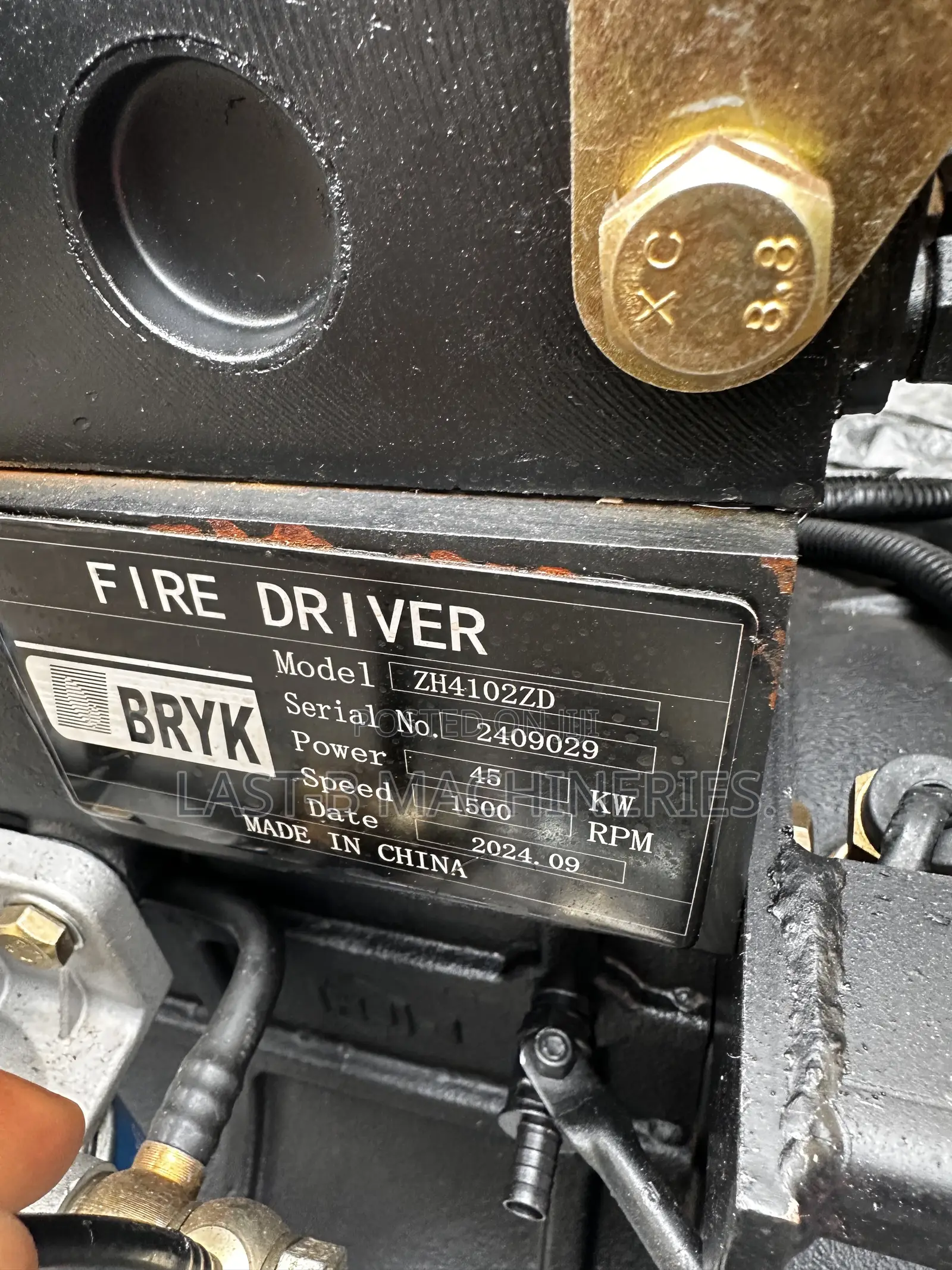 Perkins Engine Driven 6" X 6" Self-Prime Water Pump