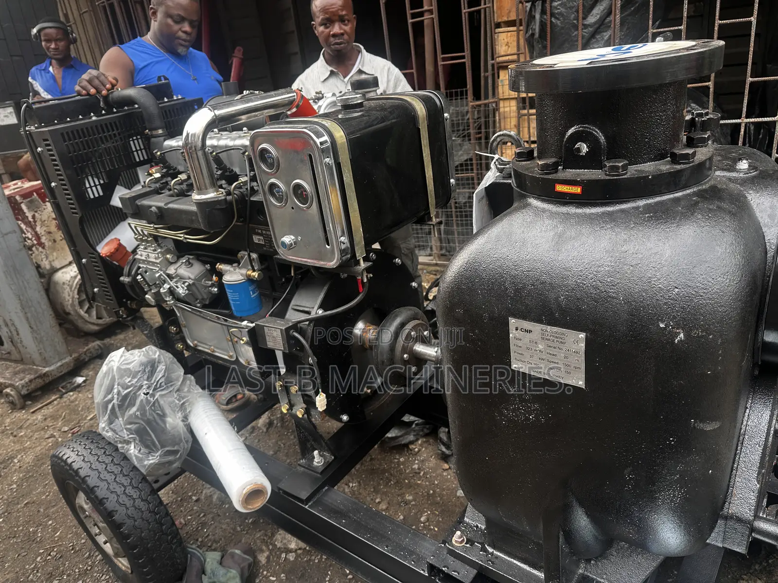 Perkins Engine Driven 6" X 6" Self-Prime Water Pump