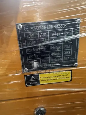 30hp 10bar Screw Air Compressor Machine