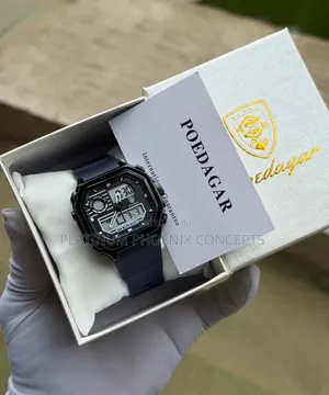 Poedagar Men's Digital Analog Waterproof Wrist Watch